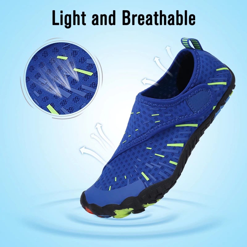CIOR Boys & Girls Water Shoes Sports Aqua Athletic Sneakers Lightweight Sport Shoes(Toddler/Little Kid/Big Kid) U1ELJSX011-Blue.green-29 - Image 4